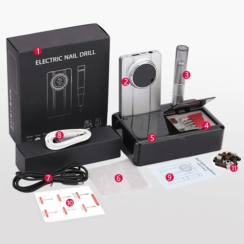 Rechargeable & Coreless  Nail Drill - 801