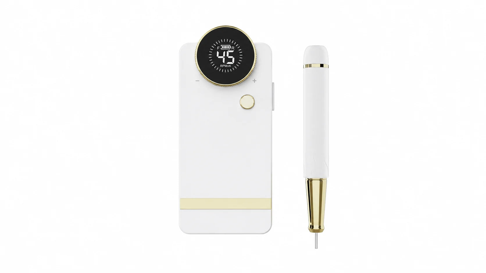 White Wellstry 912 rechargeable brushless nail drill and handpiece
