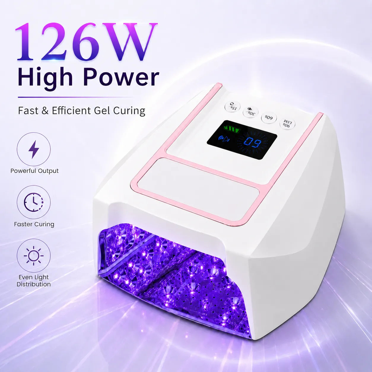 Lámpara UV/LED inalámbrica - A10
