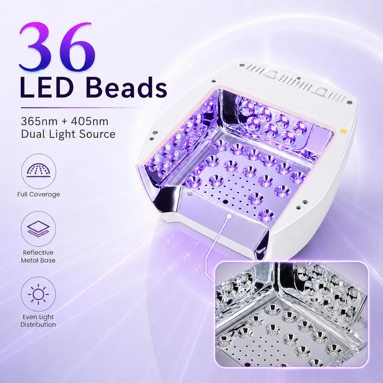Lámpara UV/LED inalámbrica - A10
