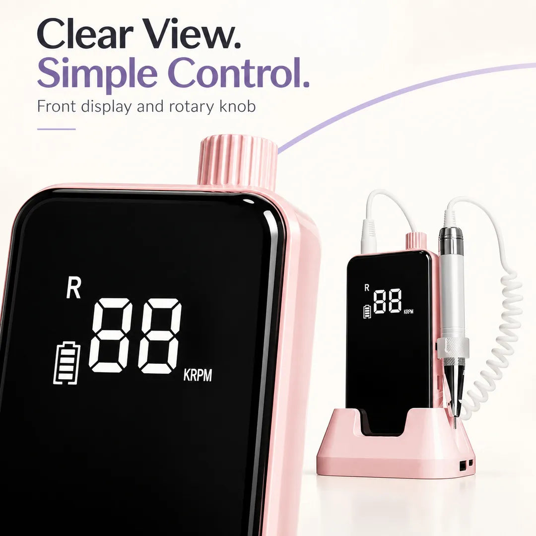 810 nail drill front digital display and rotary speed control