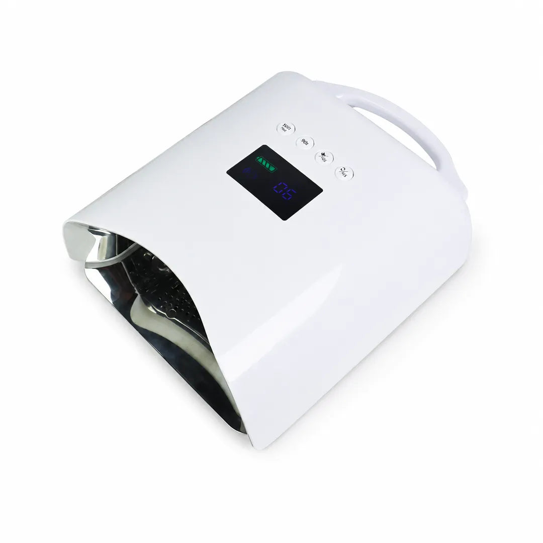 Wellstry H42 126W cordless UV LED nail lamp on a pure white background