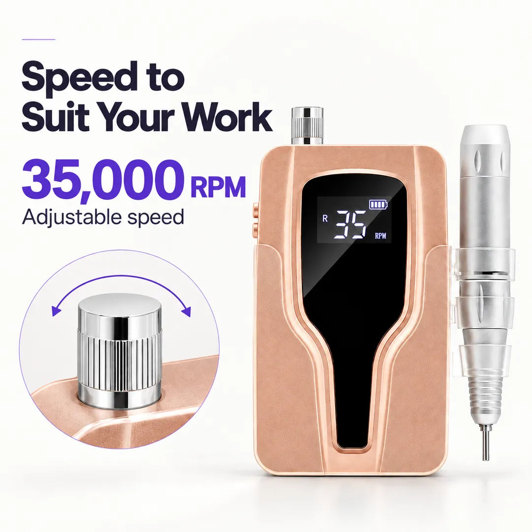 P20 nail drill with adjustable speed up to 35000 RPM