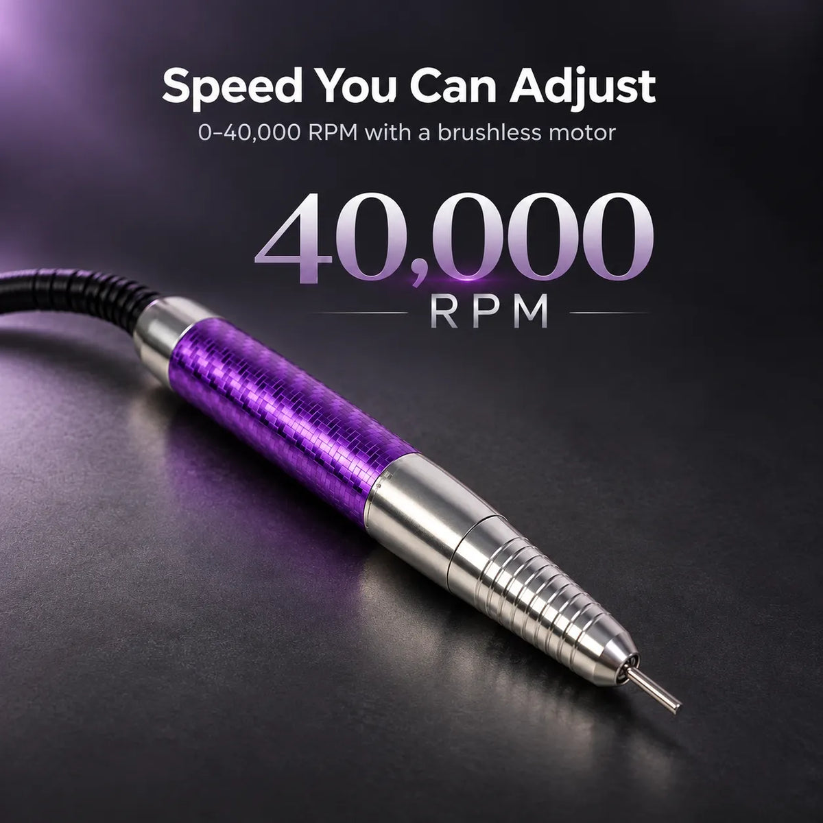 P70 nail drill handpiece with adjustable speed up to 40000 RPM
