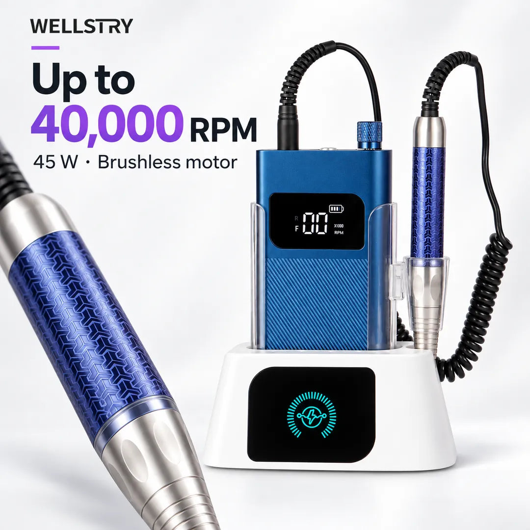P90 nail drill with 45W brushless motor and speed up to 40000 RPM