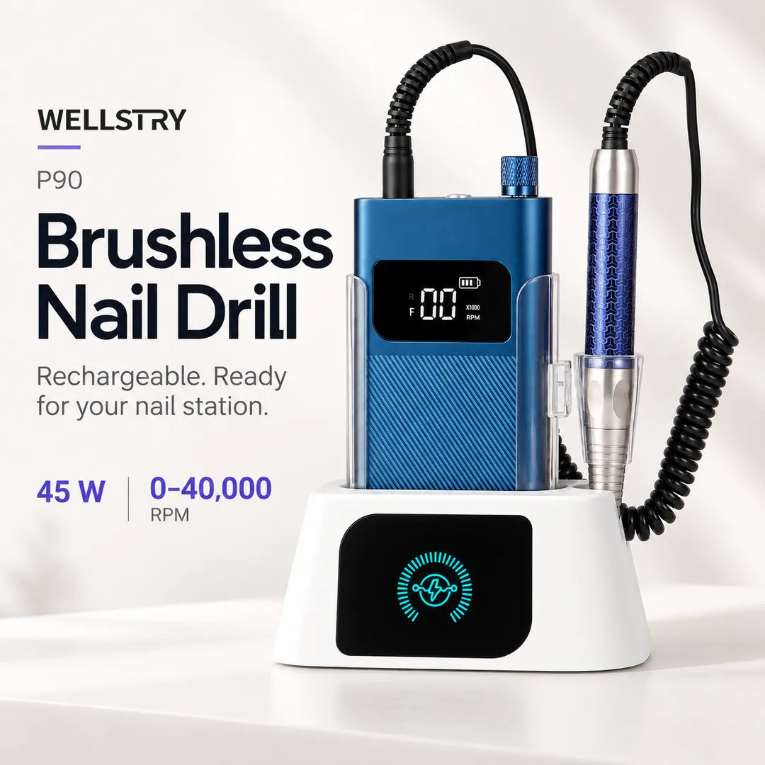 Wellstry P90 45W rechargeable brushless nail drill