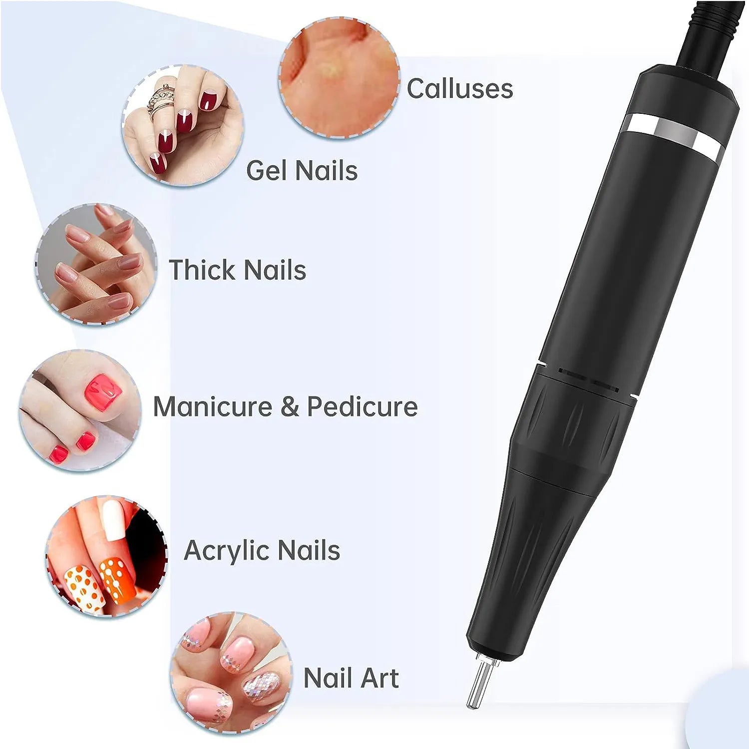 Wellstry UV-201 30W Cordless Nail Drill - 35,000 RPM - product detail view 8