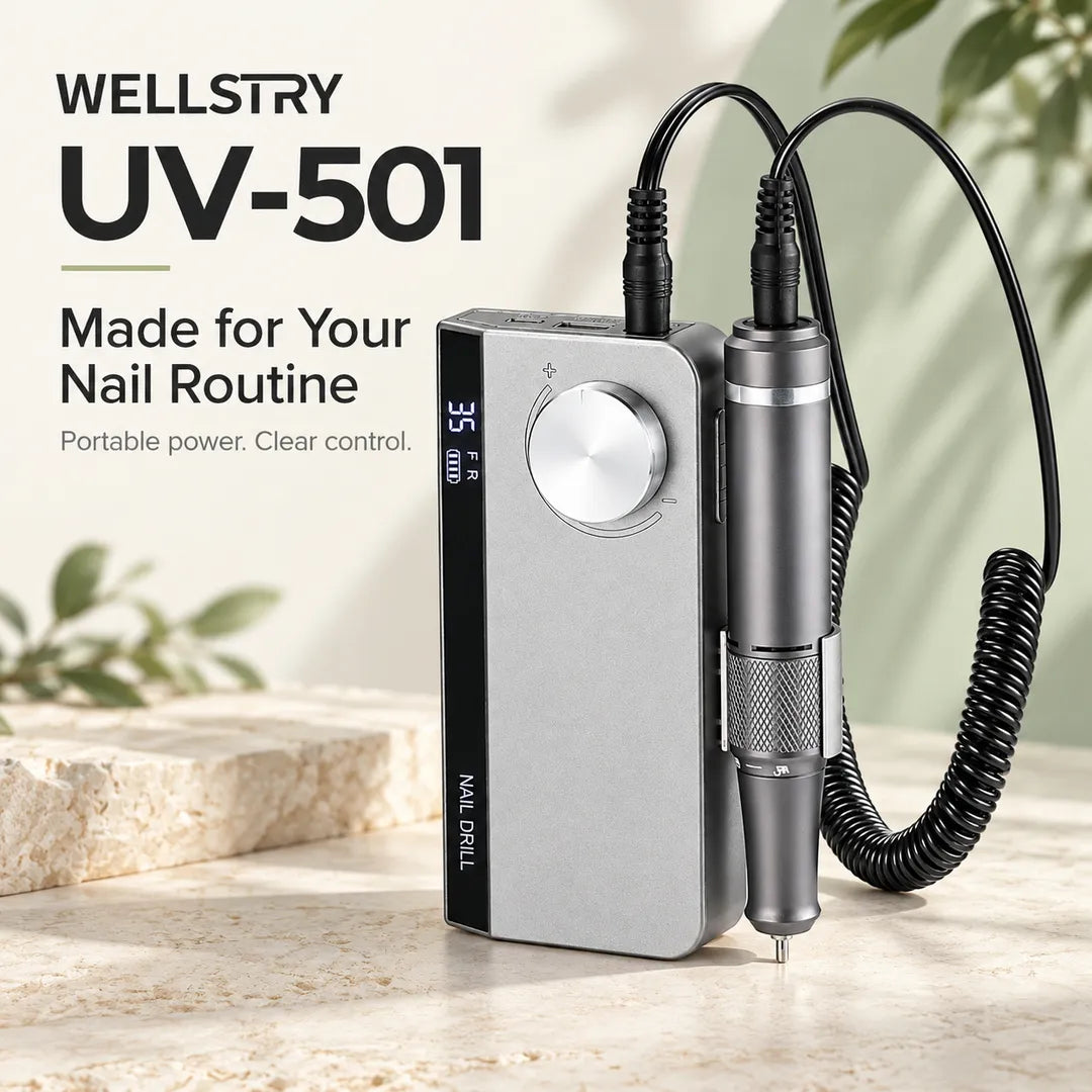 Wellstry UV-501 rechargeable cordless nail drill for everyday manicure routines