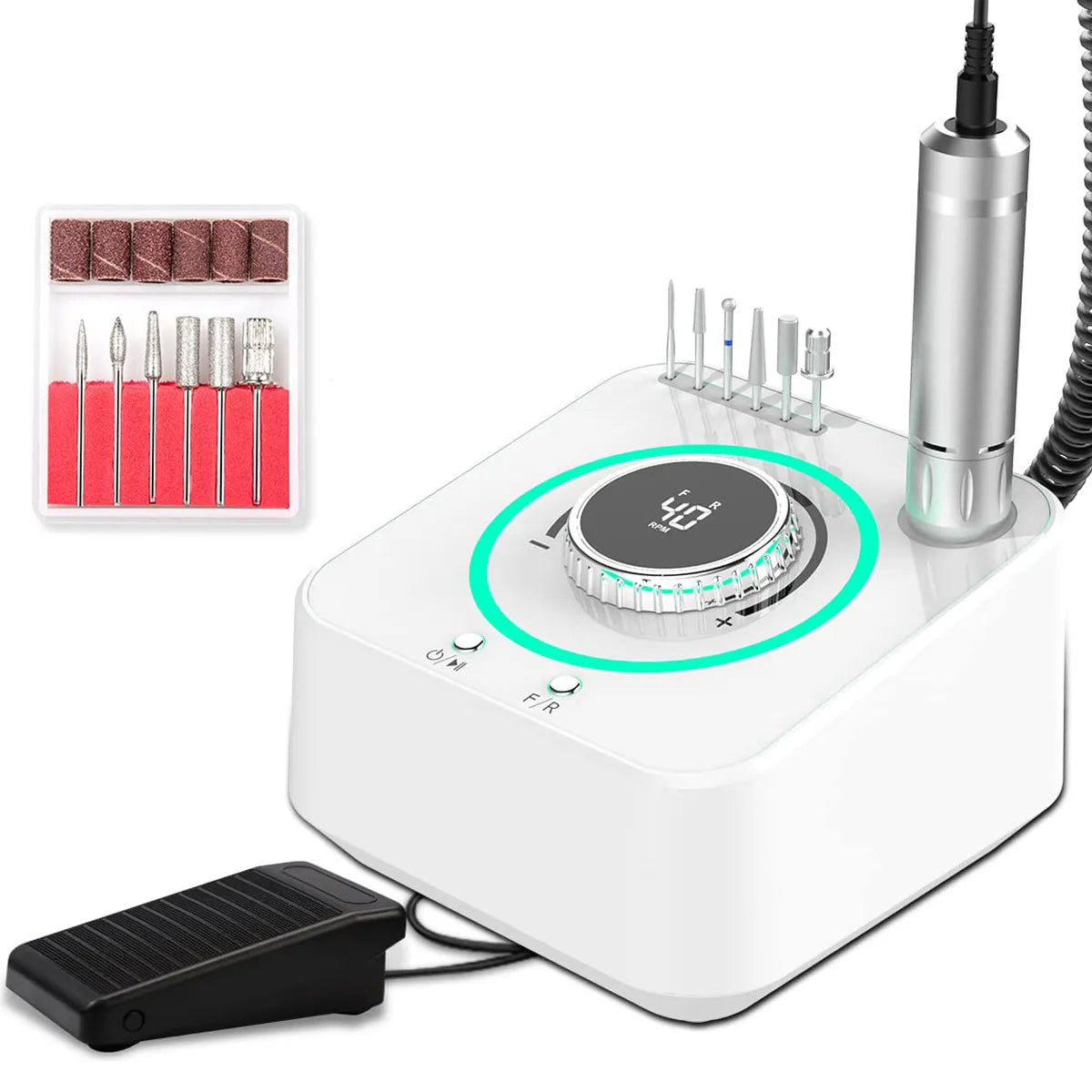 Wellstry UV-601 48W Plug-In Nail Drill - 40,000 RPM - product detail view 8