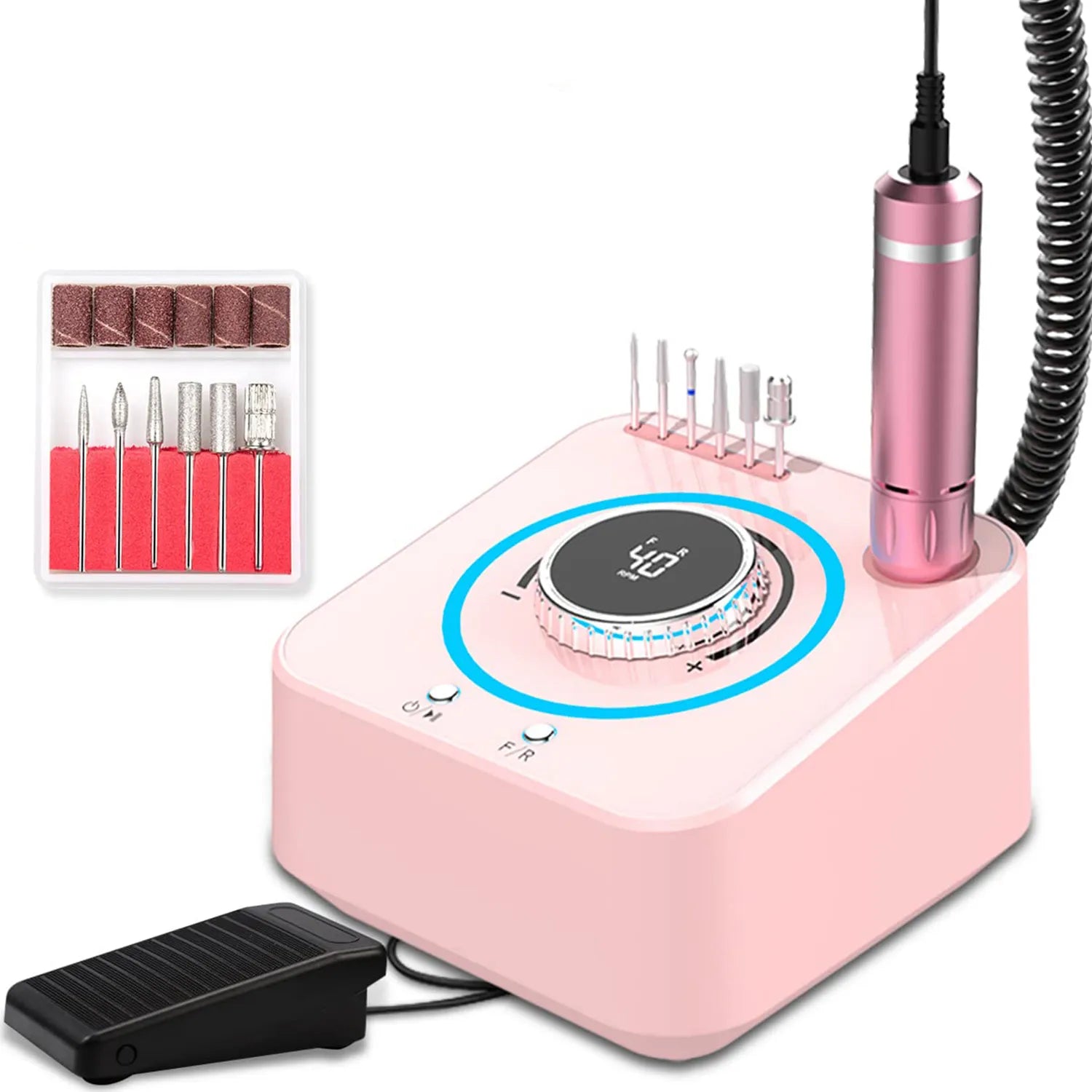 Wellstry UV-601 48W Plug-In Nail Drill - 40,000 RPM - product detail view 9
