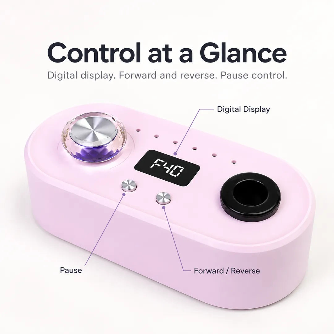 UV-701 nail drill digital display with pause and forward reverse controls