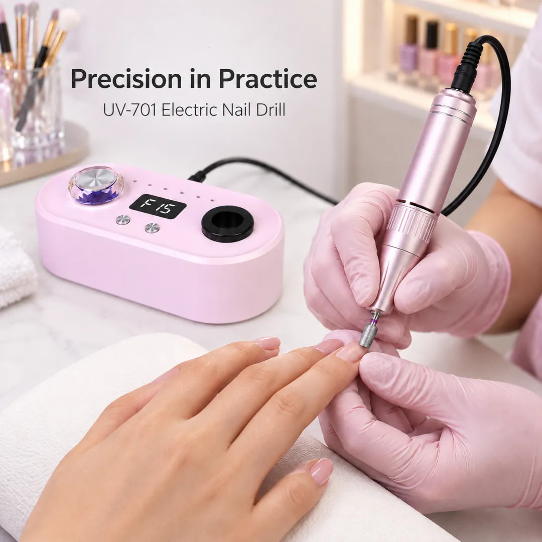UV-701 electric nail drill used for professional manicure filing