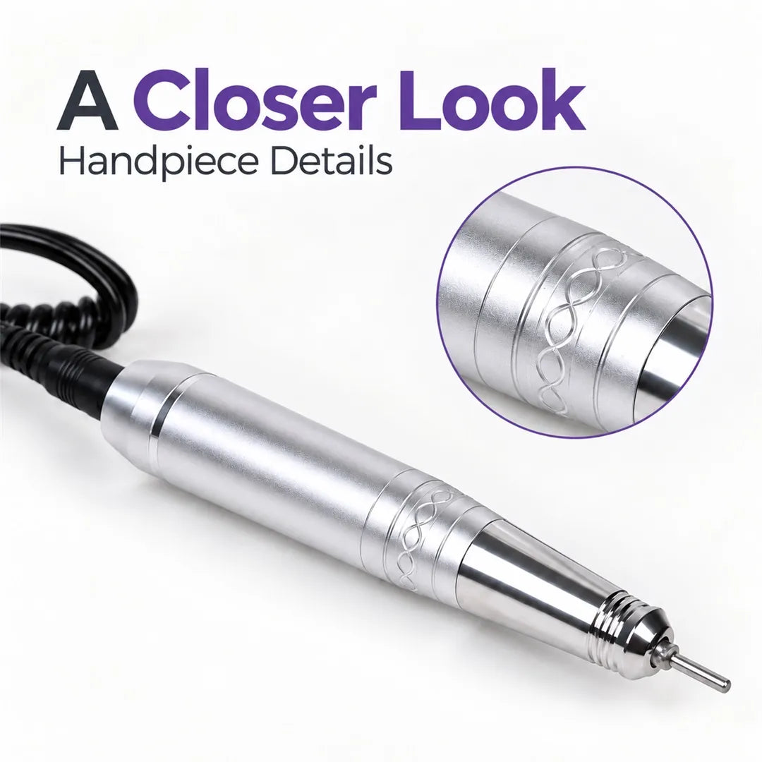 UV-805 aluminum nail drill handpiece detail