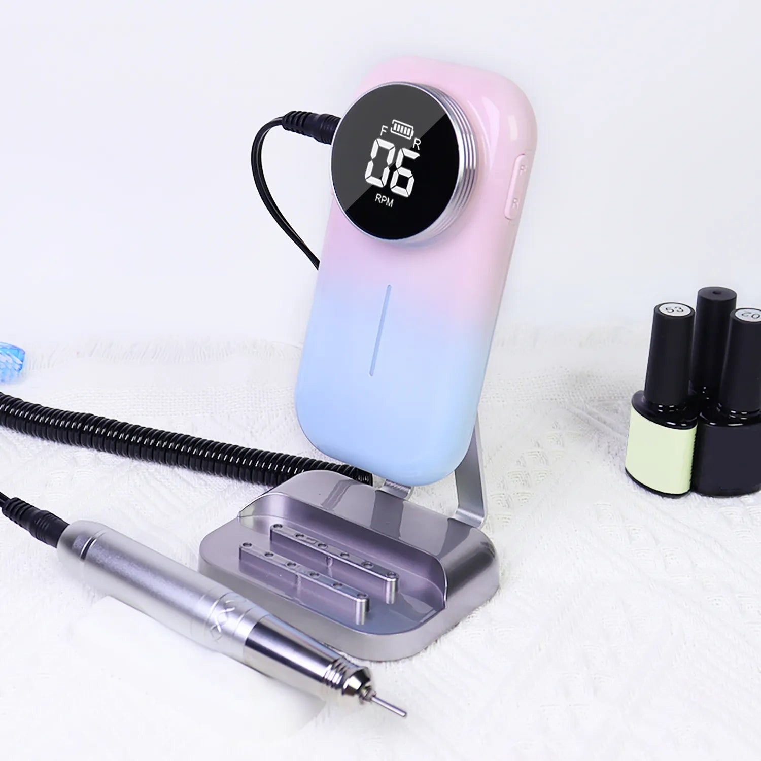 Wellstry UV-805 30W Cordless Coreless Nail Drill - 40,000 RPM - product detail view 1
