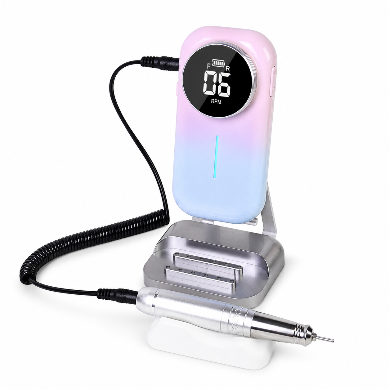Wellstry UV-805 cordless coreless nail drill on white background - primary product image
