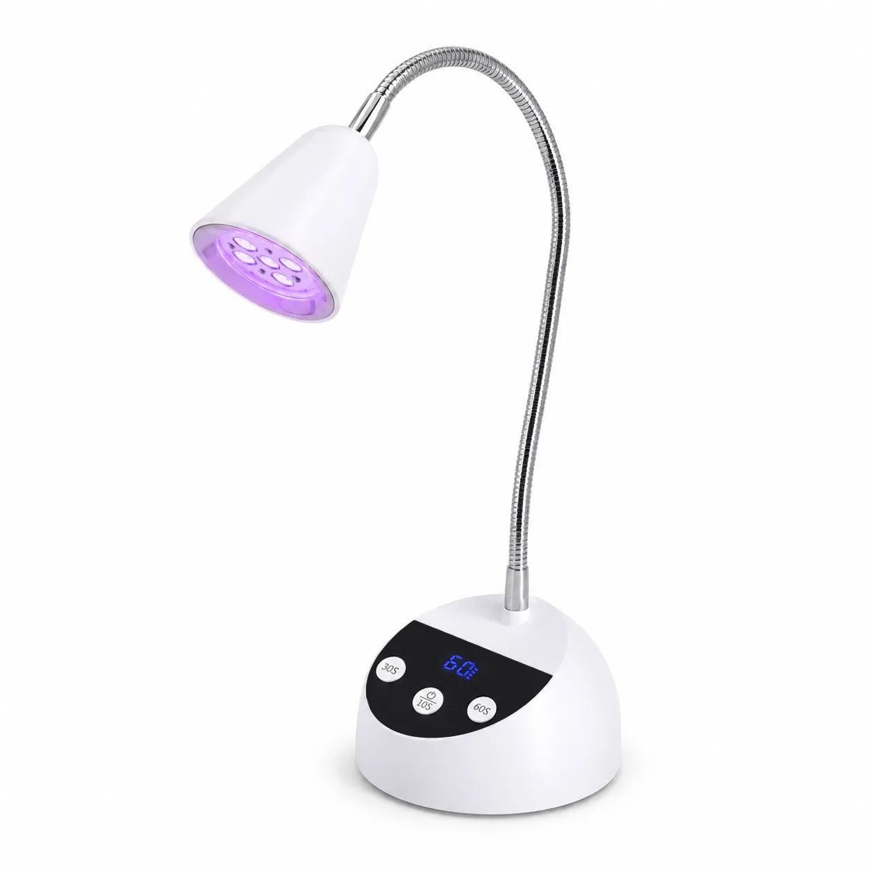 Wellstry V1 cordless UV LED nail desk lamp on a white background