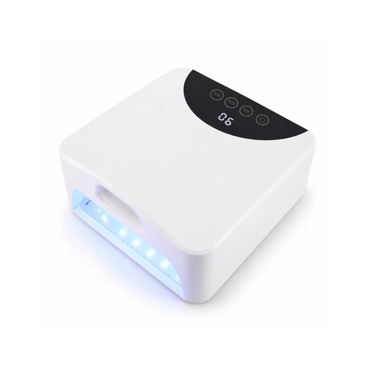 Wellstry v12 white dual zone uv led nail lamp white background